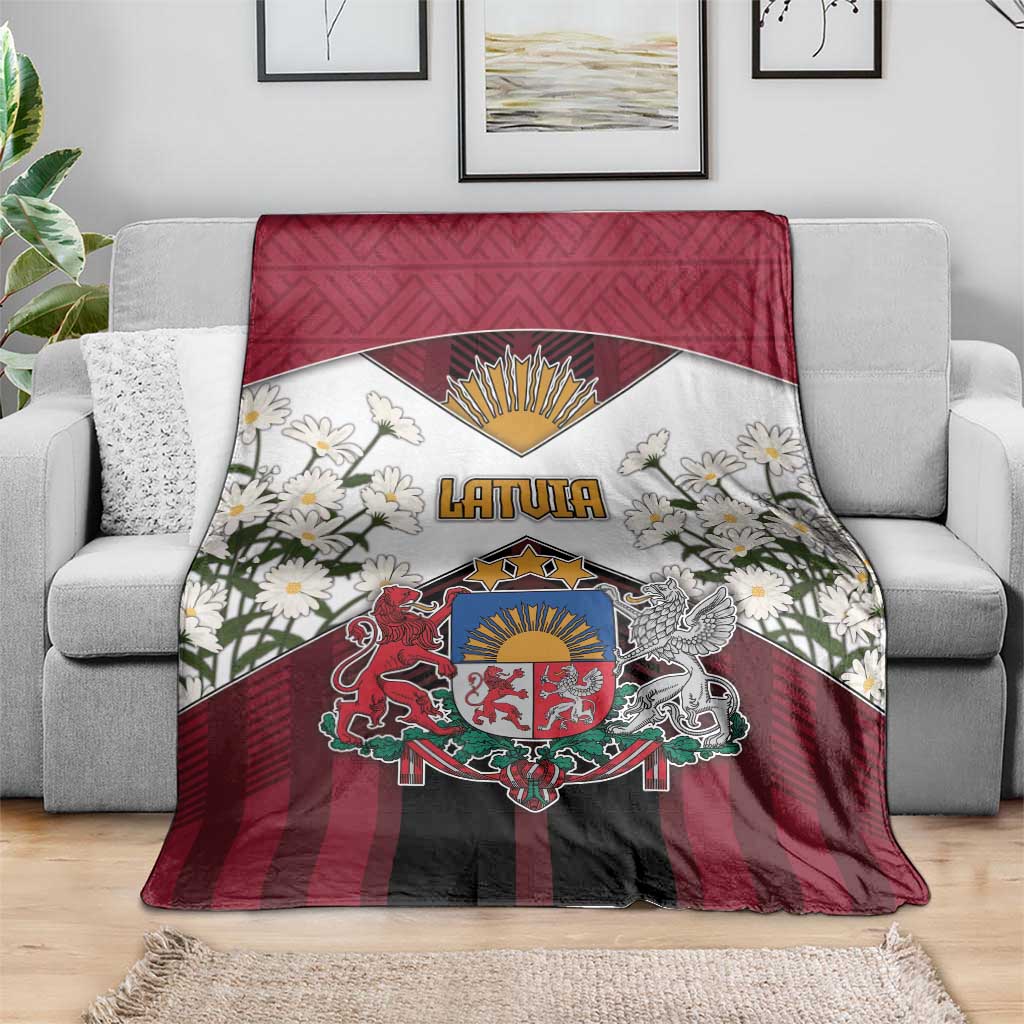 Latvia Blanket Symbol With Latvians Patterns - Wonder Print Shop