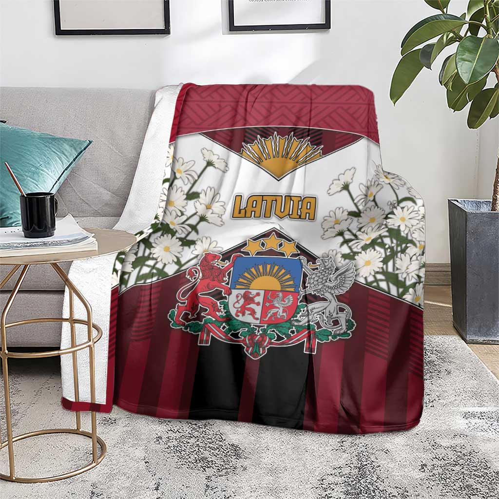 Latvia Blanket Symbol With Latvians Patterns - Wonder Print Shop