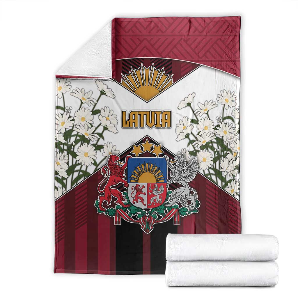 Latvia Blanket Symbol With Latvians Patterns - Wonder Print Shop
