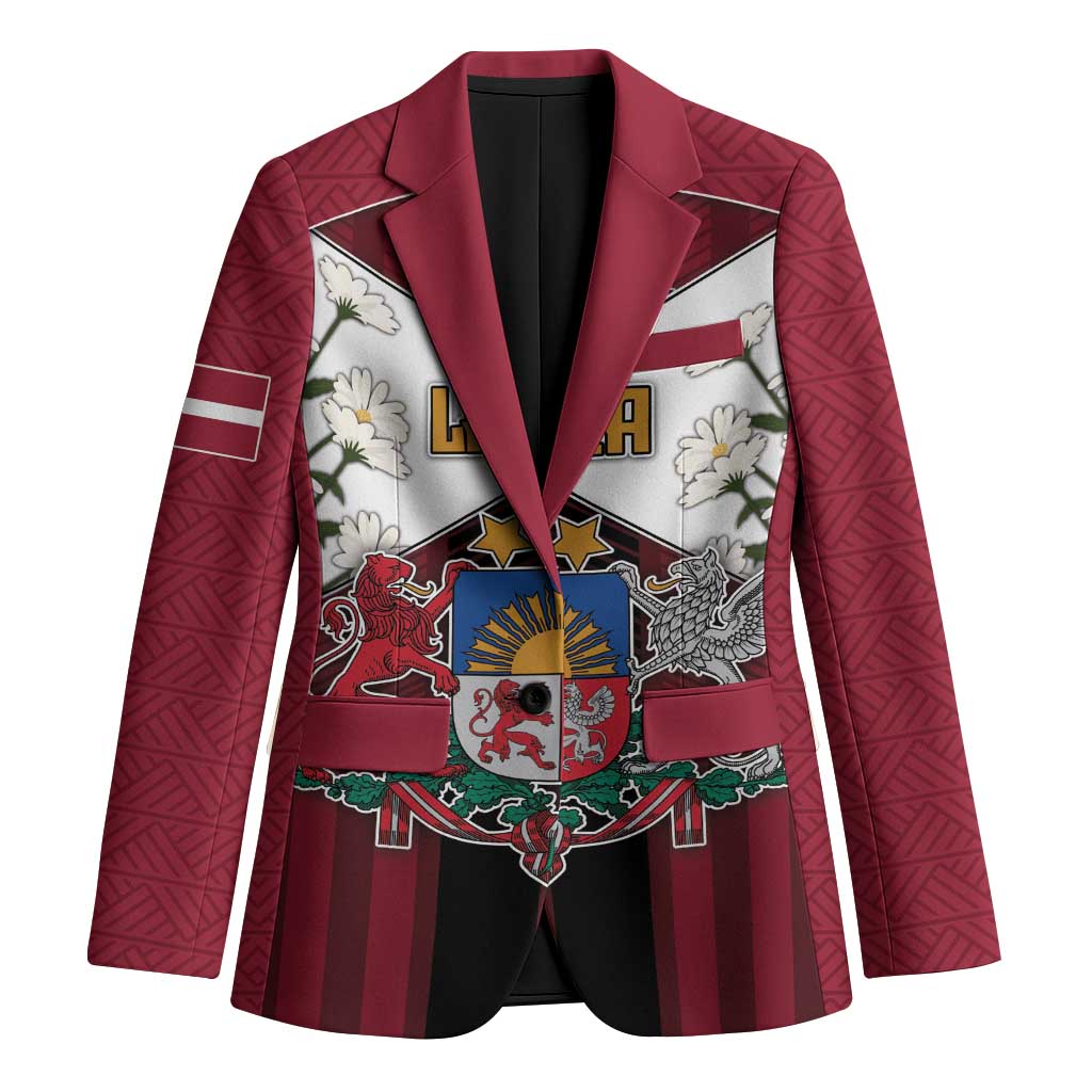 Personalized Latvia Blazer Symbol With Latvians Patterns - Wonder Print Shop