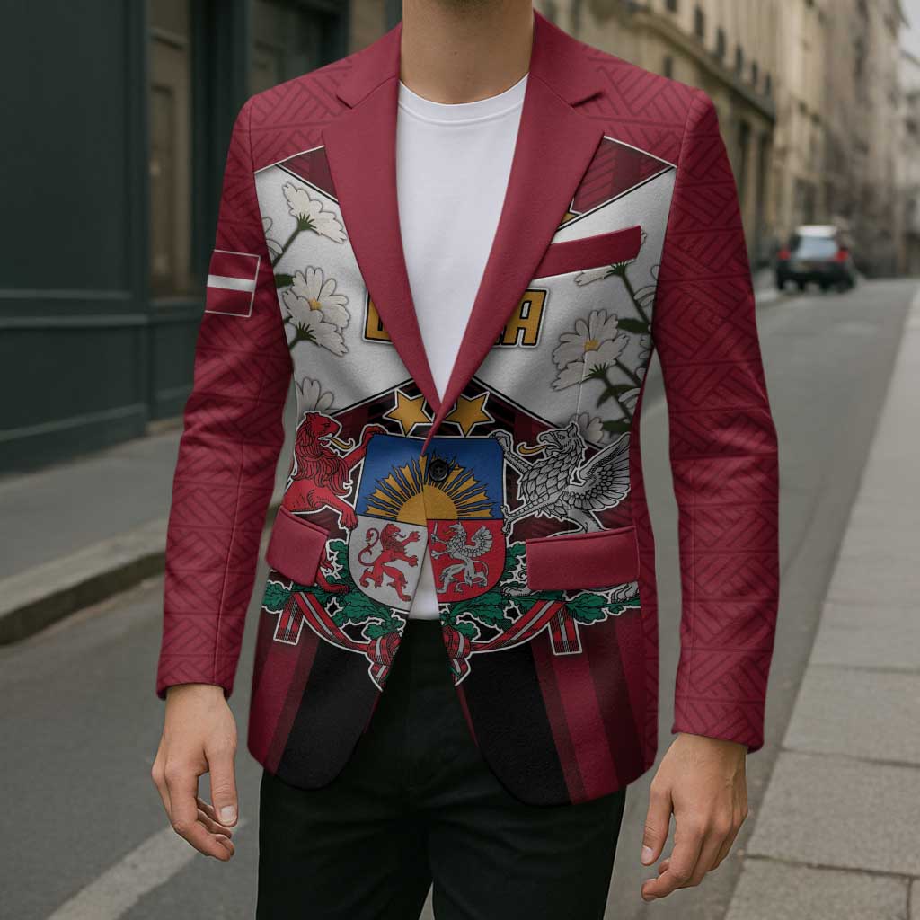 Personalized Latvia Blazer Symbol With Latvians Patterns - Wonder Print Shop