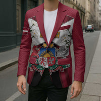 Personalized Latvia Blazer Symbol With Latvians Patterns - Wonder Print Shop