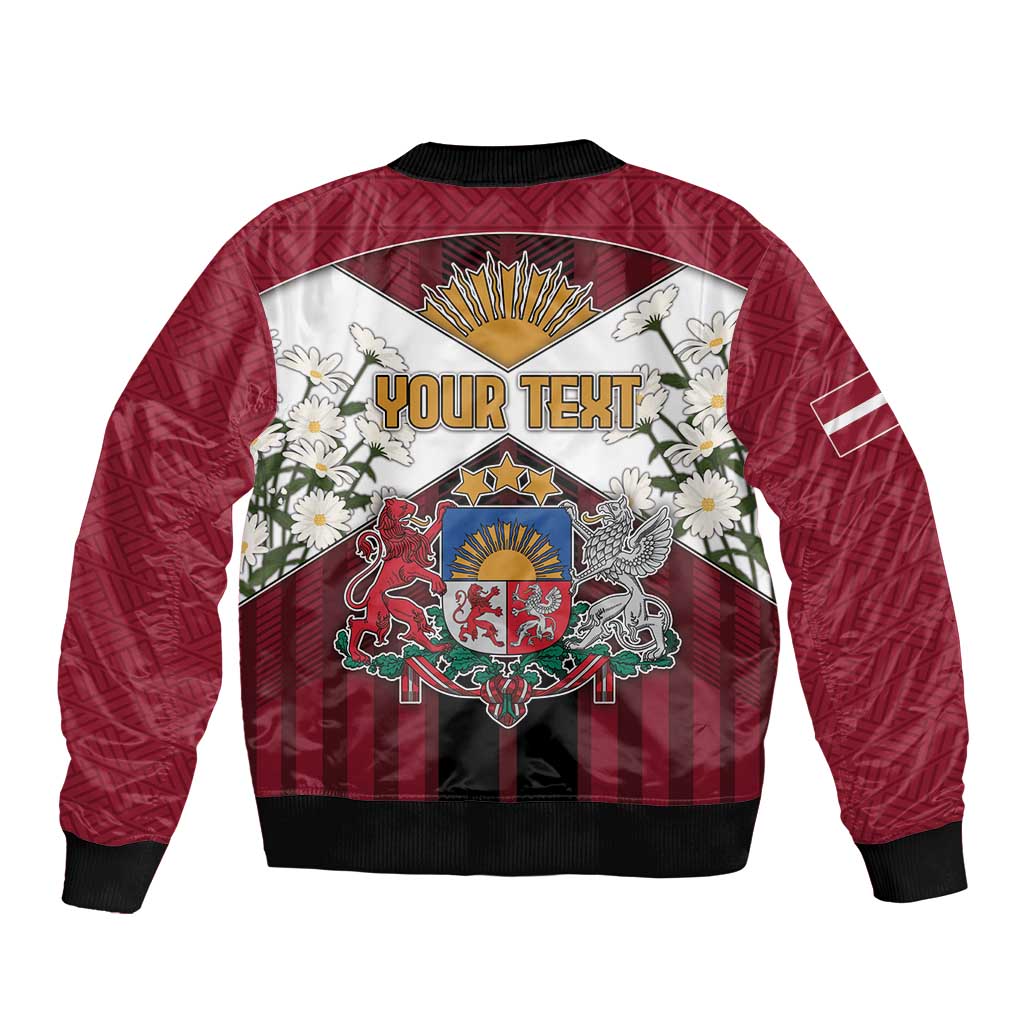 Personalized Latvia Bomber Jacket Symbol With Latvians Patterns - Wonder Print Shop