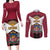 Personalized Latvia Couples Matching Long Sleeve Bodycon Dress and Long Sleeve Button Shirt Symbol With Latvians Patterns - Wonder Print Shop