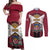 Personalized Latvia Couples Matching Off Shoulder Maxi Dress and Long Sleeve Button Shirt Symbol With Latvians Patterns - Wonder Print Shop