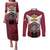 Personalized Latvia Couples Matching Puletasi and Long Sleeve Button Shirt Symbol With Latvians Patterns - Wonder Print Shop