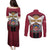 Personalized Latvia Couples Matching Puletasi and Long Sleeve Button Shirt Symbol With Latvians Patterns - Wonder Print Shop
