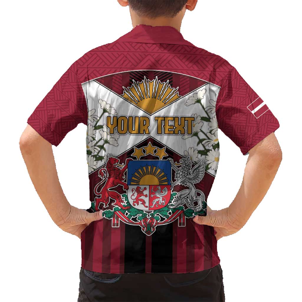 Personalized Latvia Family Matching Long Sleeve Bodycon Dress and Hawaiian Shirt Symbol With Latvians Patterns - Wonder Print Shop