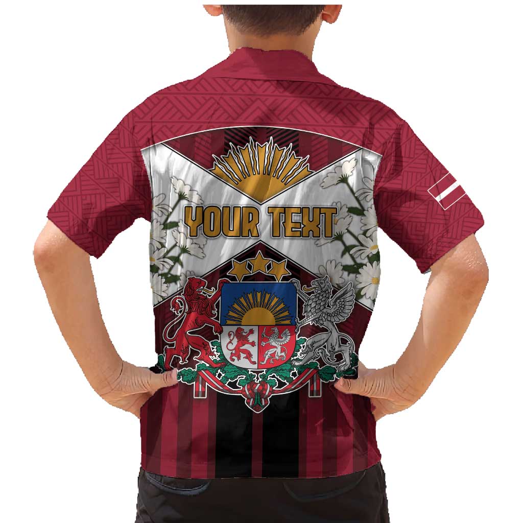 Personalized Latvia Family Matching Mermaid Dress and Hawaiian Shirt Symbol With Latvians Patterns - Wonder Print Shop