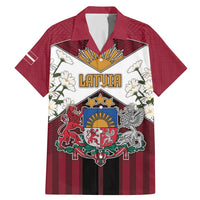 Personalized Latvia Family Matching Mermaid Dress and Hawaiian Shirt Symbol With Latvians Patterns - Wonder Print Shop