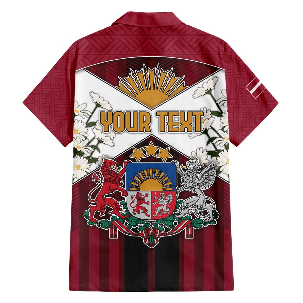 Personalized Latvia Family Matching Off Shoulder Short Dress and Hawaiian Shirt Symbol With Latvians Patterns - Wonder Print Shop