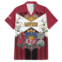 Personalized Latvia Family Matching Short Sleeve Bodycon Dress and Hawaiian Shirt Symbol With Latvians Patterns - Wonder Print Shop