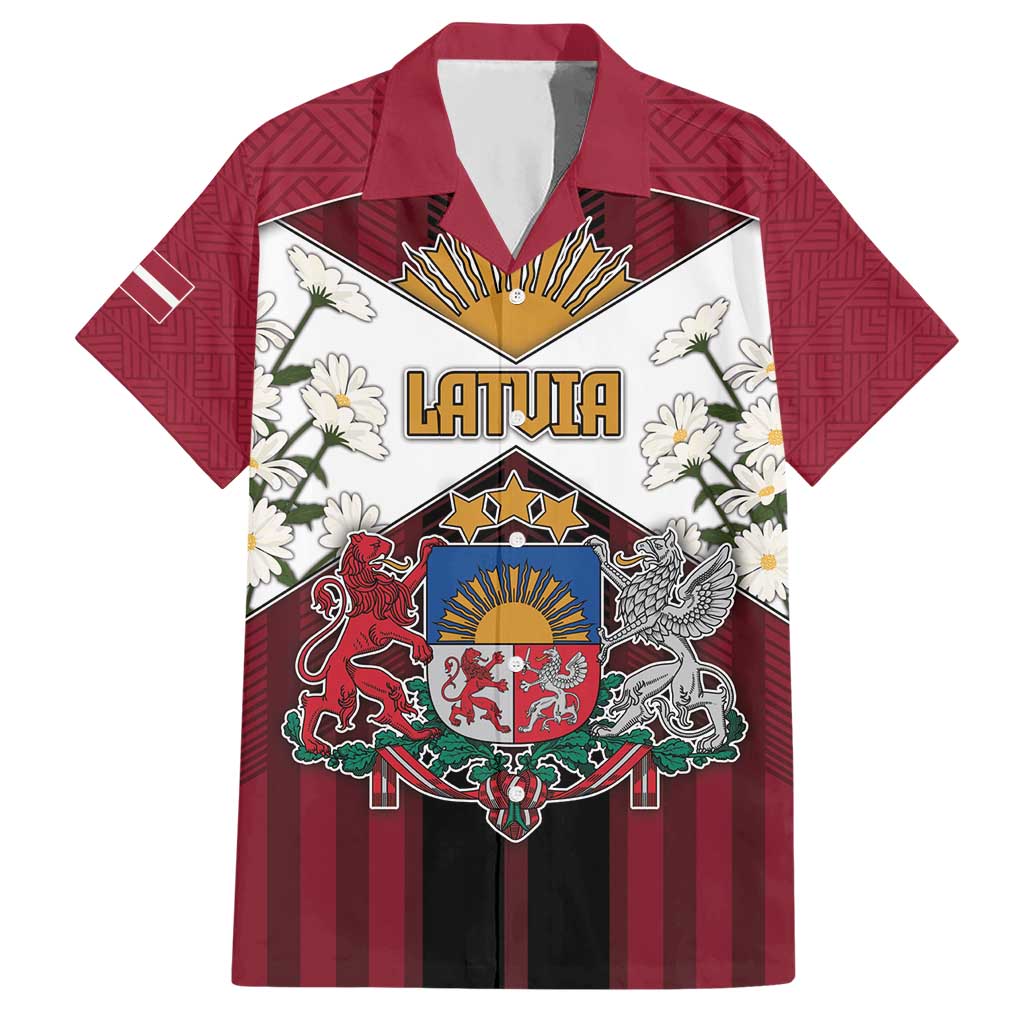 Personalized Latvia Hawaiian Shirt Symbol With Latvians Patterns - Wonder Print Shop