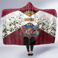 Latvia Hooded Blanket Symbol With Latvians Patterns - Wonder Print Shop