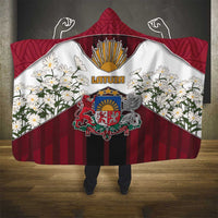 Latvia Hooded Blanket Symbol With Latvians Patterns - Wonder Print Shop