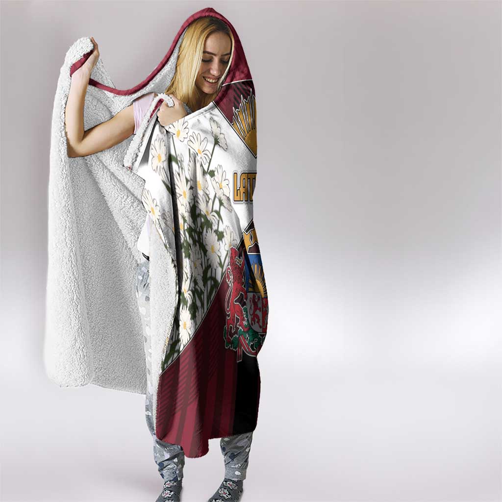 Latvia Hooded Blanket Symbol With Latvians Patterns - Wonder Print Shop