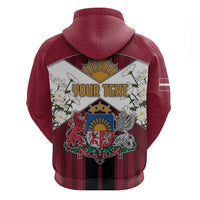 Personalized Latvia Hoodie Symbol With Latvians Patterns - Wonder Print Shop