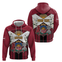 Personalized Latvia Hoodie Symbol With Latvians Patterns - Wonder Print Shop