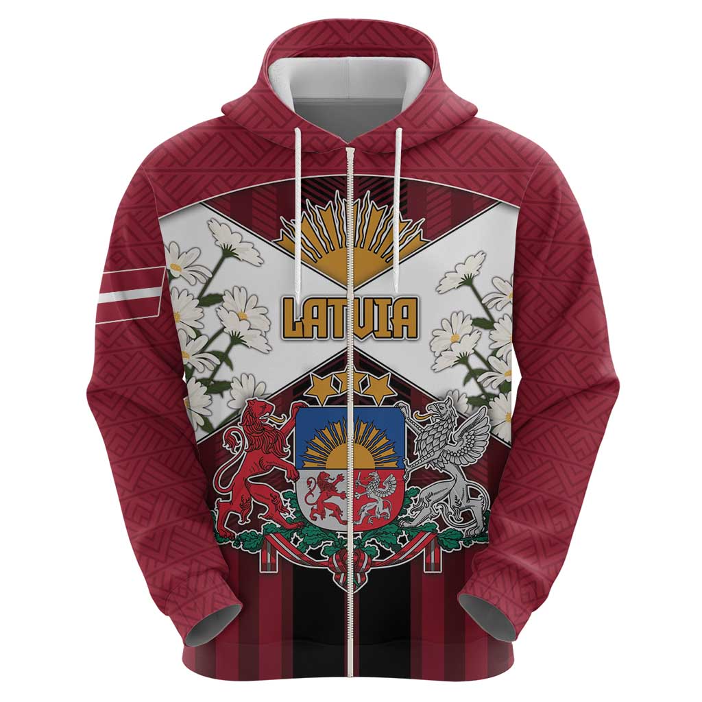 Personalized Latvia Hoodie Symbol With Latvians Patterns - Wonder Print Shop