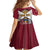Personalized Latvia Kid Short Sleeve Dress Symbol With Latvians Patterns - Wonder Print Shop