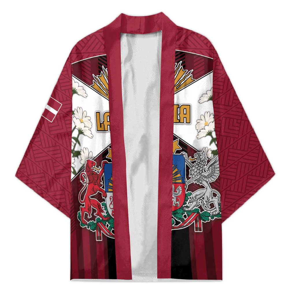 Personalized Latvia Kimono Symbol With Latvians Patterns - Wonder Print Shop