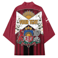 Personalized Latvia Kimono Symbol With Latvians Patterns - Wonder Print Shop