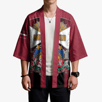 Personalized Latvia Kimono Symbol With Latvians Patterns - Wonder Print Shop