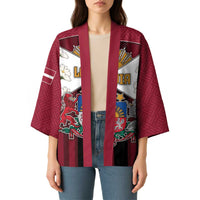 Personalized Latvia Kimono Symbol With Latvians Patterns - Wonder Print Shop