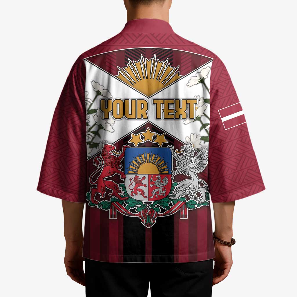 Personalized Latvia Kimono Symbol With Latvians Patterns - Wonder Print Shop