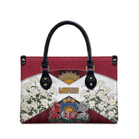 Latvia Leather Bag Symbol With Latvians Patterns - Wonder Print Shop