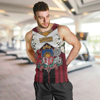 Personalized Latvia Men Tank Top Symbol With Latvians Patterns - Wonder Print Shop