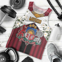 Personalized Latvia Men Tank Top Symbol With Latvians Patterns - Wonder Print Shop