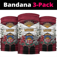 Latvia Neck Gaiter Symbol With Latvians Patterns - Wonder Print Shop