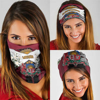 Latvia Neck Gaiter Symbol With Latvians Patterns - Wonder Print Shop