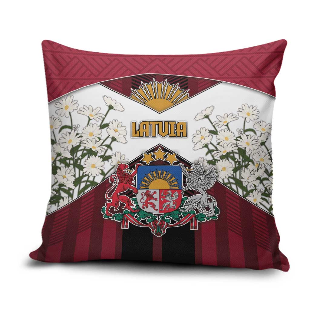 Latvia Pillow Cover Symbol With Latvians Patterns - Wonder Print Shop