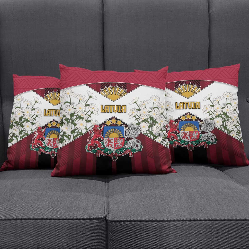 Latvia Pillow Cover Symbol With Latvians Patterns - Wonder Print Shop