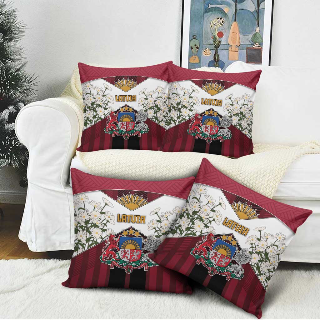 Latvia Pillow Cover Symbol With Latvians Patterns - Wonder Print Shop
