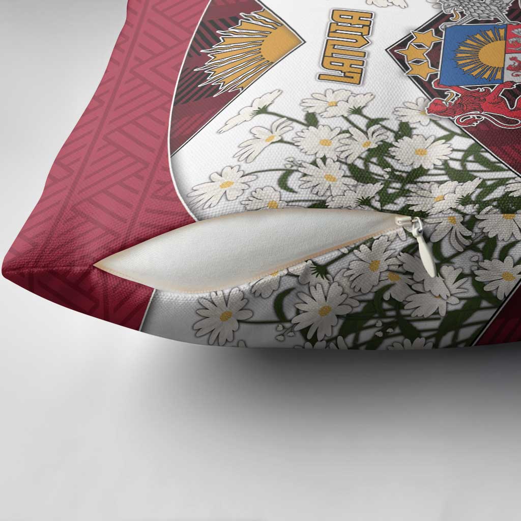 Latvia Pillow Cover Symbol With Latvians Patterns - Wonder Print Shop