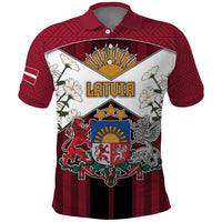Personalized Latvia Polo Shirt Symbol With Latvians Patterns - Wonder Print Shop