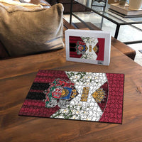 Latvia Puzzle Symbol With Latvians Patterns - Wonder Print Shop