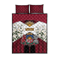 Latvia Quilt Bed Set Symbol With Latvians Patterns - Wonder Print Shop