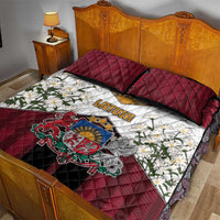 Latvia Quilt Bed Set Symbol With Latvians Patterns - Wonder Print Shop