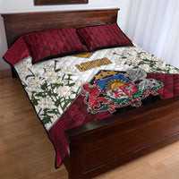 Latvia Quilt Bed Set Symbol With Latvians Patterns - Wonder Print Shop