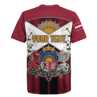 Personalized Latvia Rugby Jersey Symbol With Latvians Patterns - Wonder Print Shop