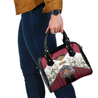 Latvia Shoulder Handbag Symbol With Latvians Patterns - Wonder Print Shop