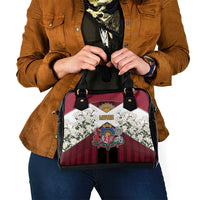 Latvia Shoulder Handbag Symbol With Latvians Patterns - Wonder Print Shop