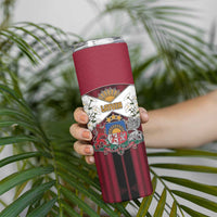 Personalized Latvia Skinny Tumbler Symbol With Latvians Patterns - Wonder Print Shop