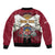 Personalized Latvia Sleeve Zip Bomber Jacket Symbol With Latvians Patterns - Wonder Print Shop