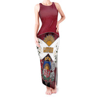 Personalized Latvia Tank Maxi Dress Symbol With Latvians Patterns - Wonder Print Shop