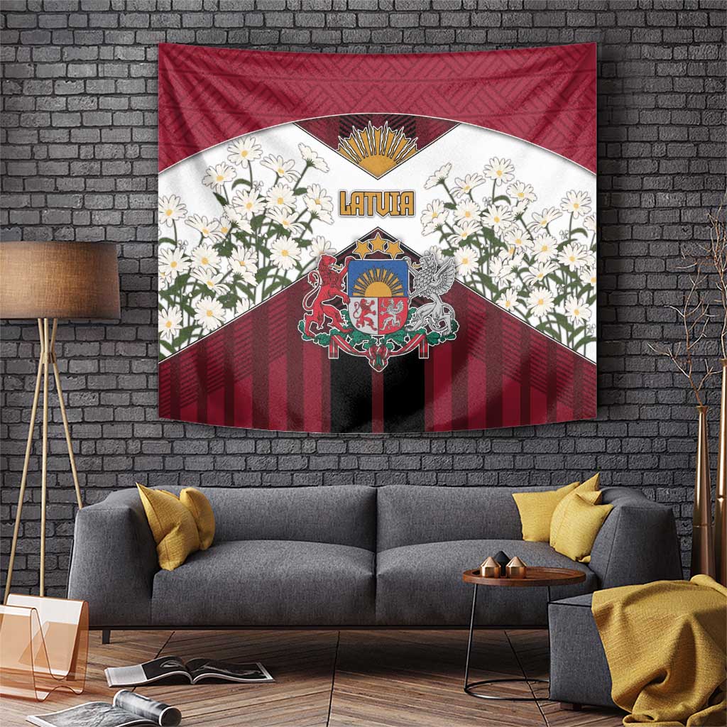 Latvia Tapestry Symbol With Latvians Patterns - Wonder Print Shop